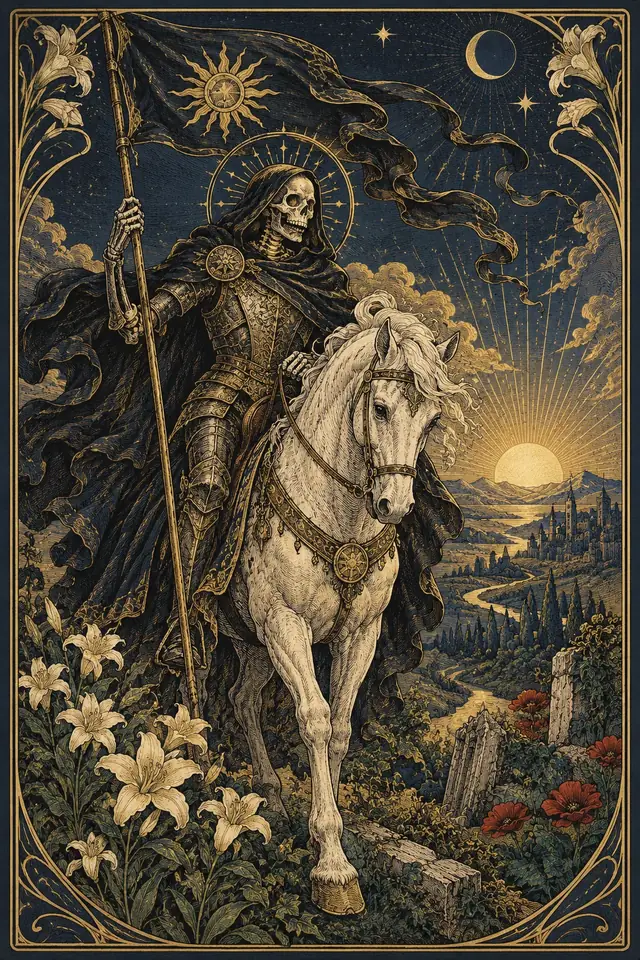 タロットカード「死神」のオリジナルイラスト